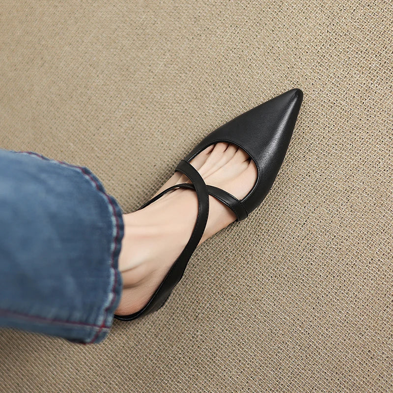 Salana Genuine Leather Mules