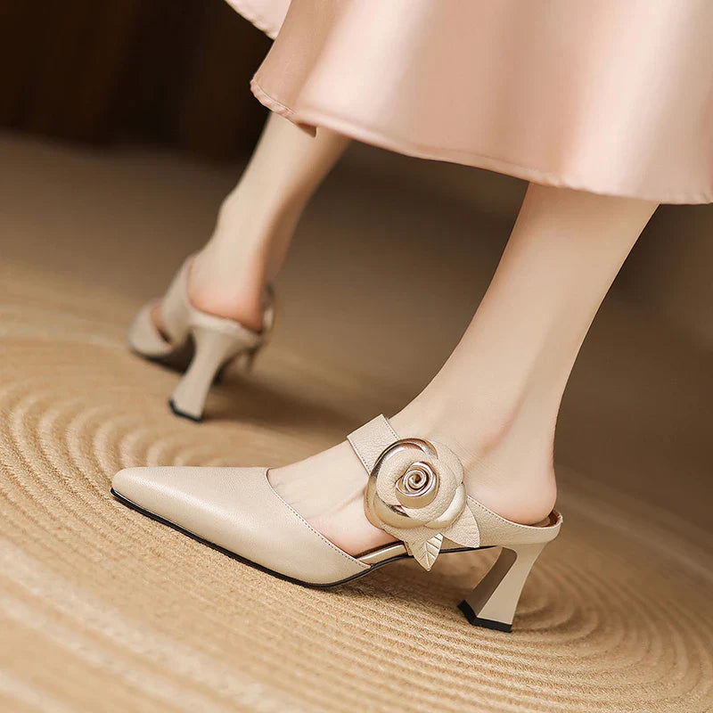 Nefertia Genuine Leather Heels