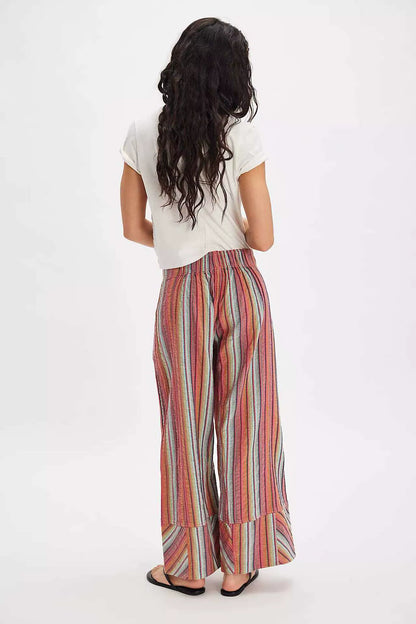 ANALIA Striped Wide Leg Trousers