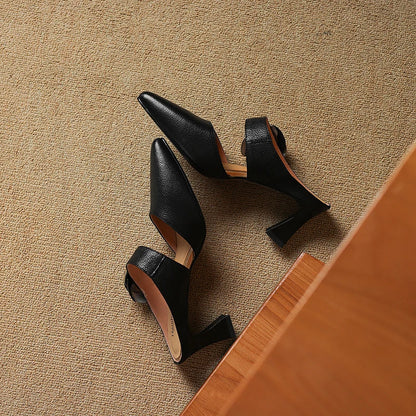 Nefertia Genuine Leather Heels