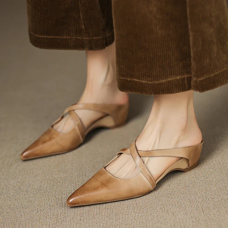 Salana Genuine Leather Mules