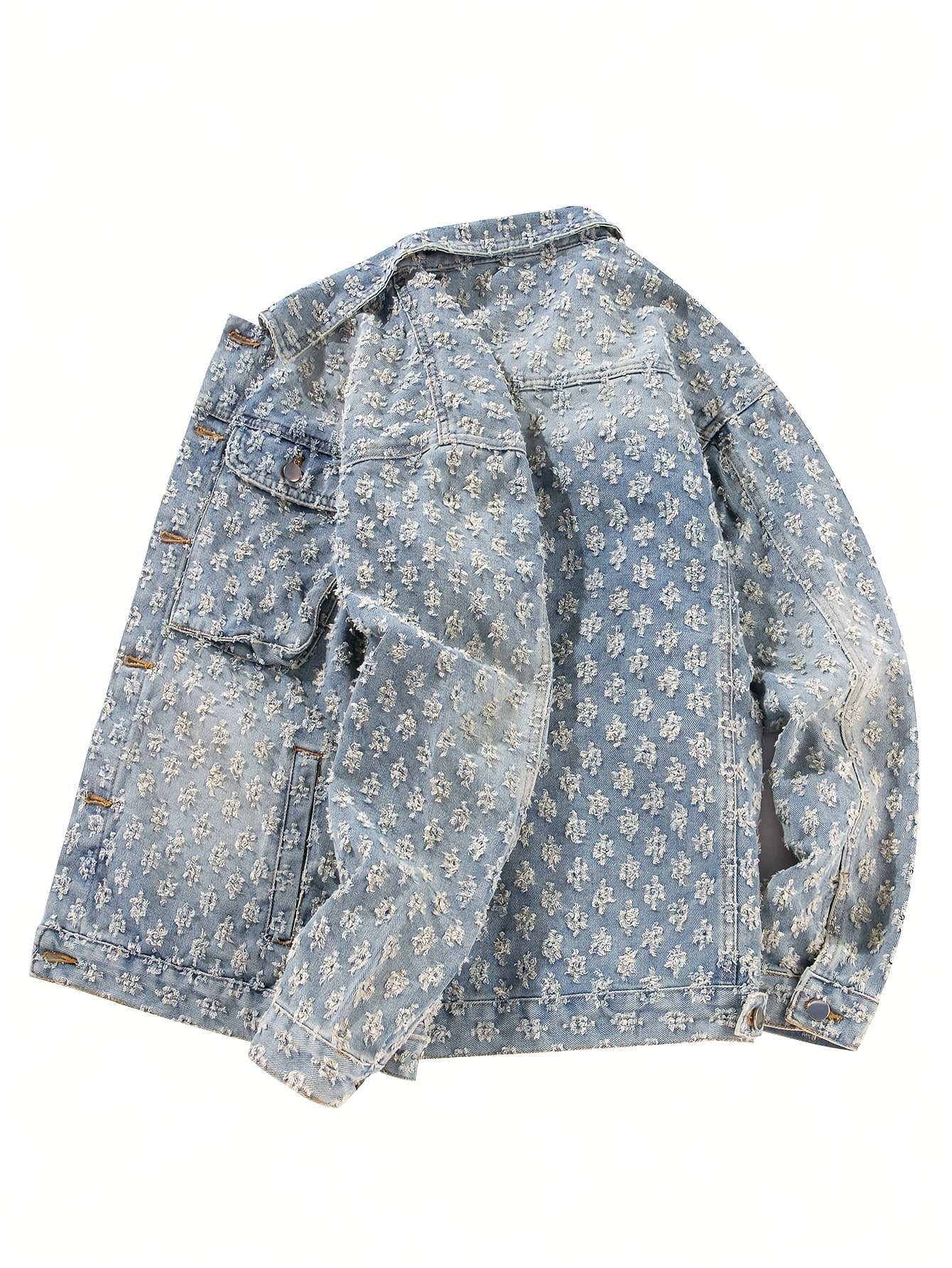 MATEO Distressed Denim Jacket